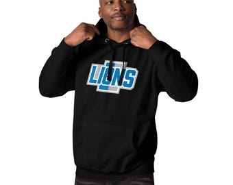 Detroit Lions Graphic Hoodie | Football Fan Sweatshirt | Michigan Apparel