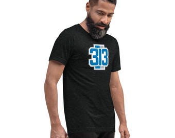 313 Detroit T-Shirt | Tri-Blend Vintage Fitted Tee | Detroit Area Code Shirt | Michigan Pride Gift