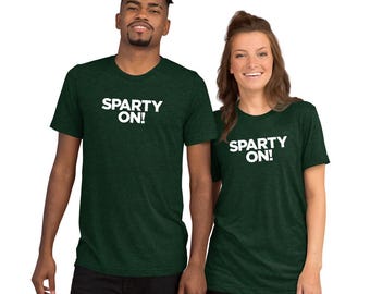 Sparty On Michigan State Spartans T-Shirt | MSU Football Fan Tee