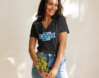 Camiseta de cuello en V para mujer de Lions