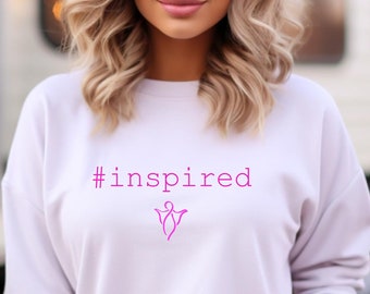 A Motivational Word Sweatshirt with Pink #inspired Success Quote is Cozy Pullover for Daily Inspiration and Gift for Happy Souls