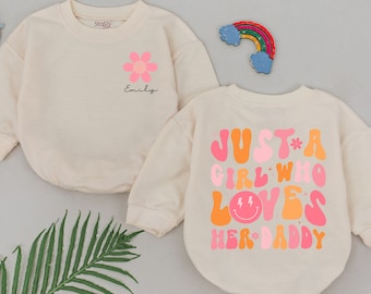 A Girl Loves Her Daddy Romper, Daddy&#39;s Girl Romper, Daddy Baby Outfit, Daddy & Me, Father&#39;s Day Gift, Baby Shower,Newborn for Girls