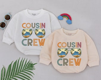 Cousin Crew Romper, Cousins Make The Best Friends, Retro Cousin Squad Bodysuit, Cousin Besties Outfit, Baby Shower Gifts, Cousin Matching