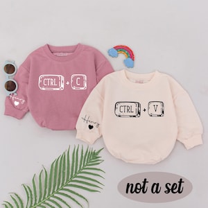Twins Baby Romper, Best Friends Romper, Besties Bodysuit, BFF Soulmate Clothes, Baby Boys Girls Outfit,Newborn Matching Twins, Gift For Twin