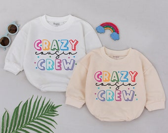 Crazy Cousin Crew Romper, Cousins Make The Best Friends, Cousin Squad Bodysuit, Cousin Besties Outfit, Baby Shower Gifts, Cousin Matching