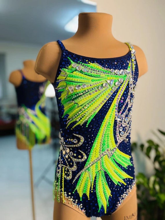 HANDMADE Rhythmic Gymnastics Leotard Solo Dance Costume