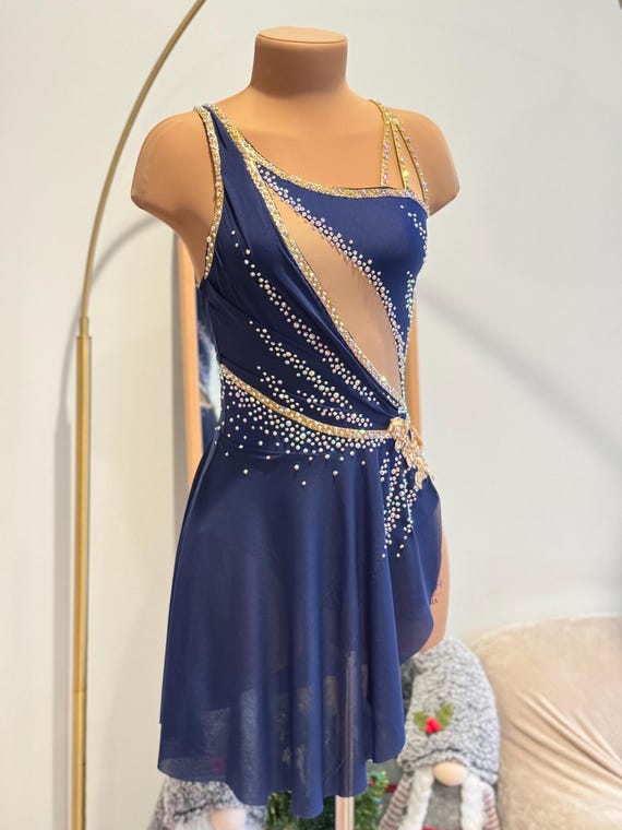 dance dress costume ZALDITA Women Lyrical Dance Costume Halter Neck Flowy Skirt Dress Ballet  Leotard Dancewear Coffee S