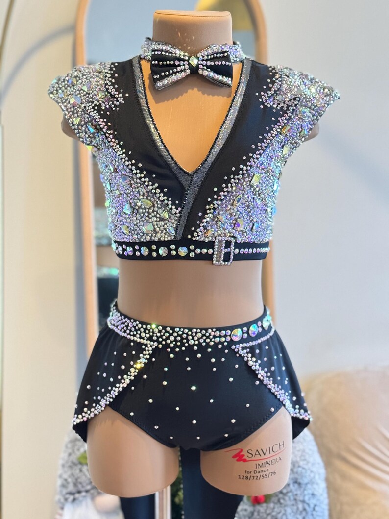 Customizable Jazz/tap/musical Theatre Solo Dance Costume Black and ...