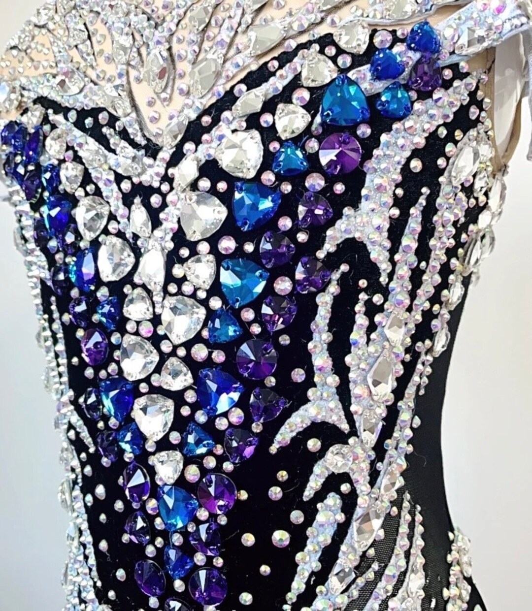 Black and Gold Jazz/Rhythmic Gymnastics Costume