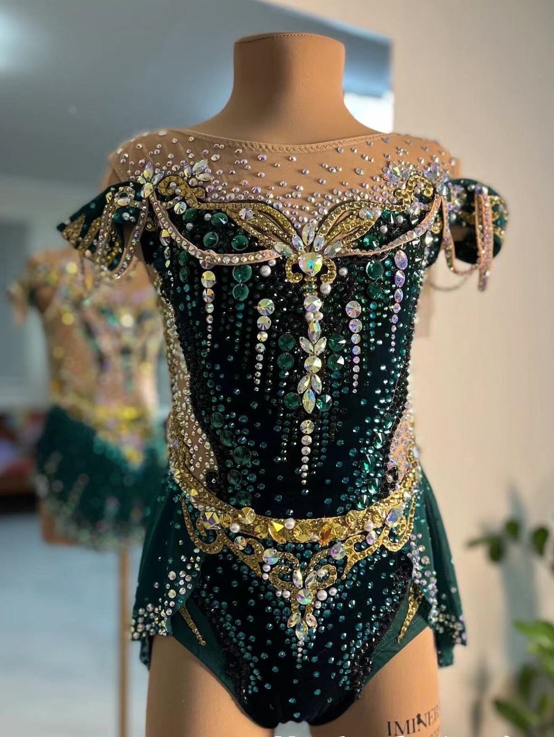 Jazz/Rhythmic Gymnastics Costume w Back Bow