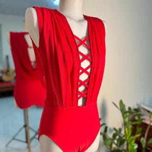 HANDMADE Dance Leotard Customizable Solo Costume Base lyrical contemporary jazz