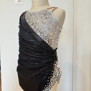 Black and Silver Jazz/Rhythmic Gymnastics Costume