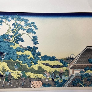 1906年、日本のアンティーク木版画、菊川英山、浮世絵派画集より
