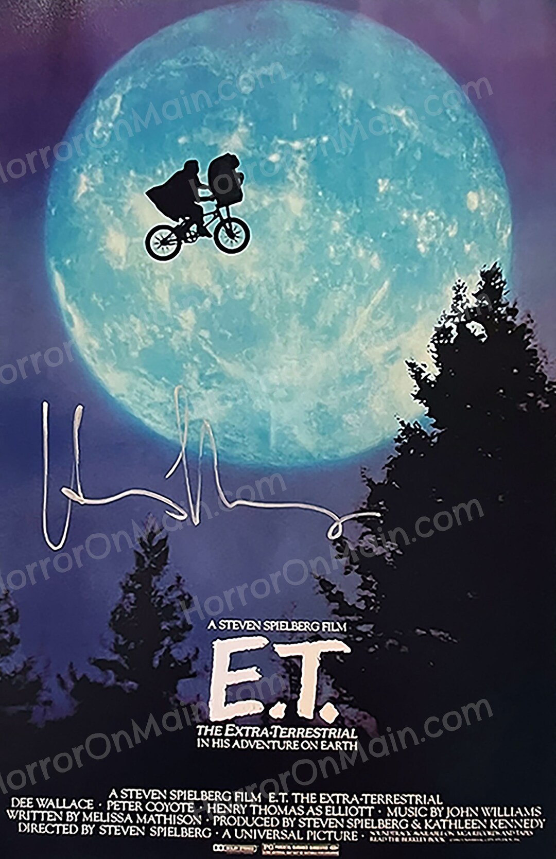 Henry Thomas *autographed Poster Print* the Extra-terrestrial