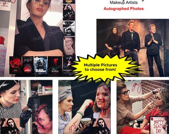 Ashley Levy Make-up Artist signierte Fotos von hinter den Kulissen Happy Death Day, Screme (tv Serie), Killer Cakes