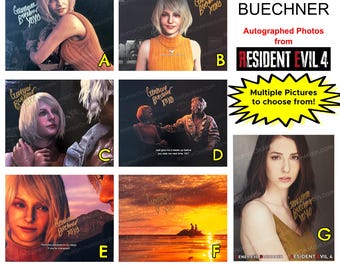 Genevieve Buechner *signierte Fotos* als Resident Evil 4's """Ashley Graham"""