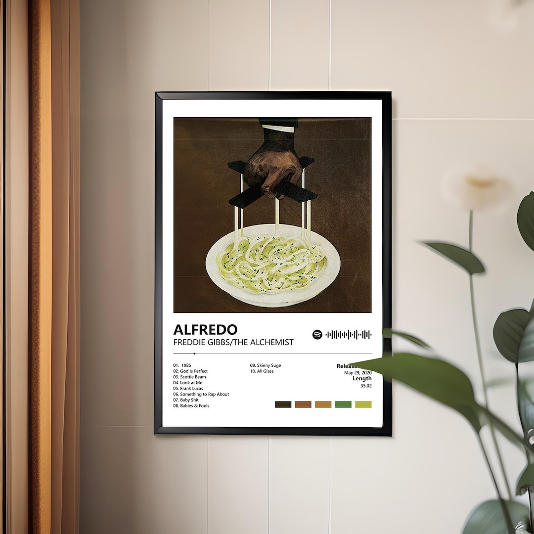 Alfredo Album Music Poster, Freddie Gibbs the Alchemist Album Music