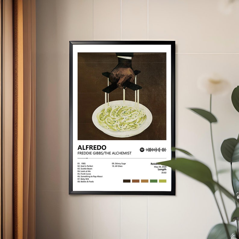 Alfredo Album Music Poster, Freddie Gibbs the Alchemist Album Music