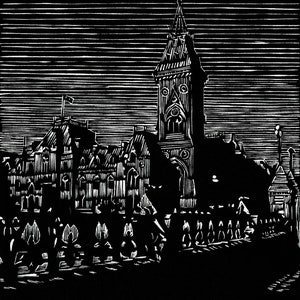 East Block - 1st Edition Linocut Print