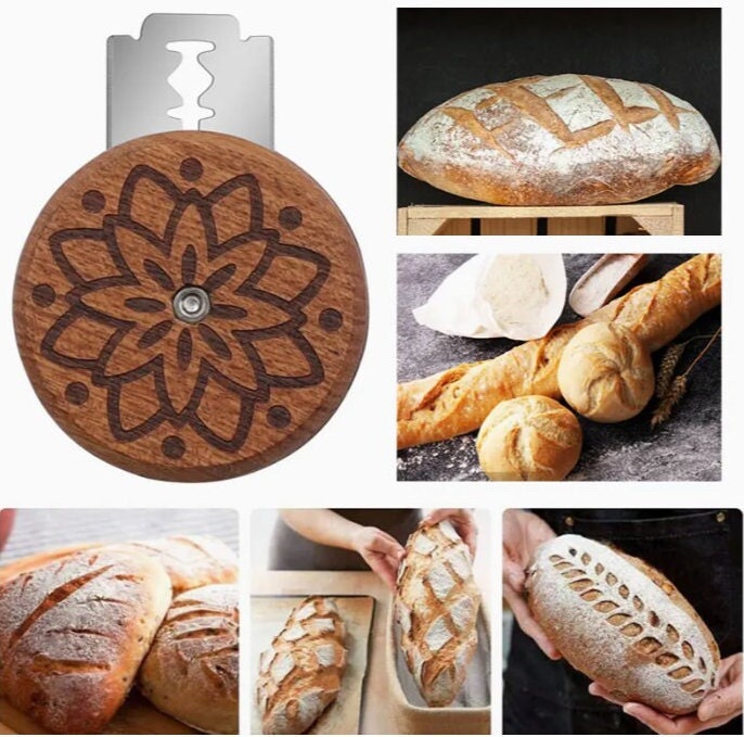 Bread Lame With Leather Pouch, Real Hardwood mandala, Gift for Baker, Bread  Making Tool, Dough Slasher, Bread Scoring Knife 