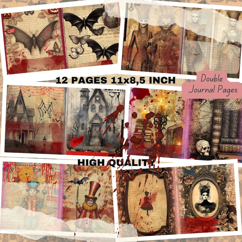 Junkjournal Stamperia Halloween Junk Journal Kit Printable Spooky ...