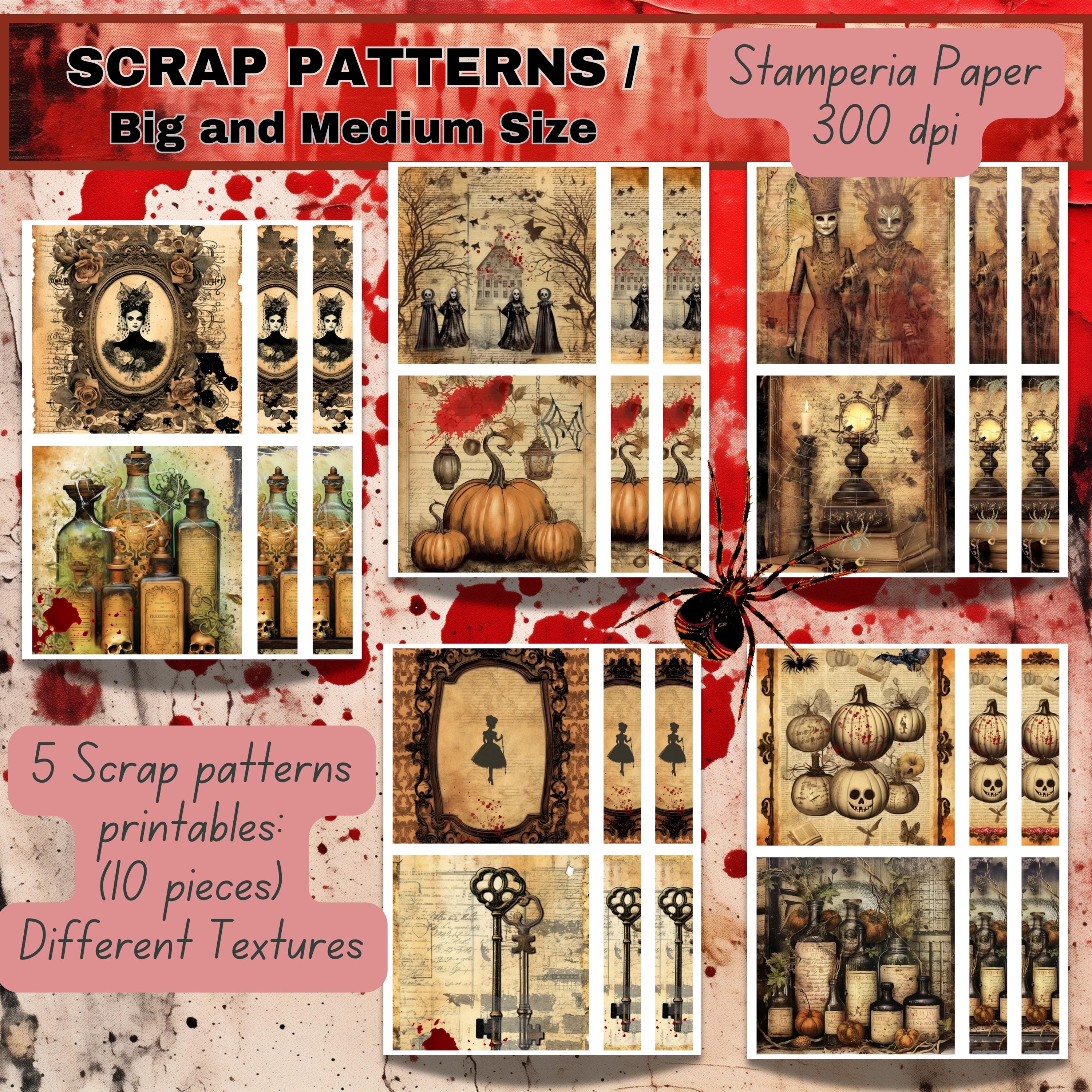 Junkjournal Stamperia Halloween Junk Journal Kit Printable Spooky ...