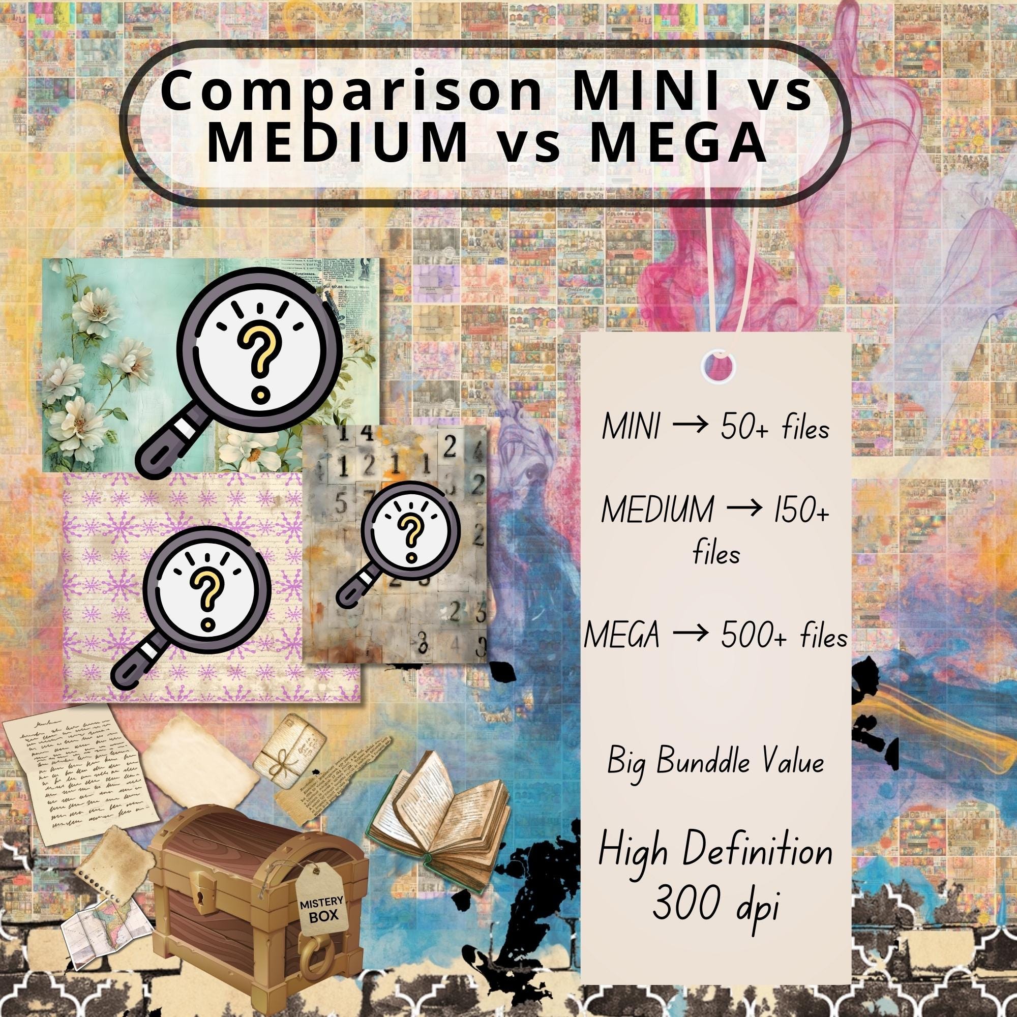 Mega Junk Journal Bundle Vintage Surprise, Digital Printable Bundle ...