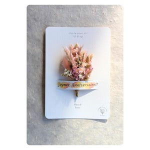Carte fleurie "Joyeux Anniversaire"