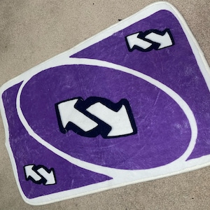Uno Reverse Card Rug Raumdekor Lila Teppich