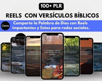 100+ Spanish Christian Reels: Social Media Templates (Canva, PLR)