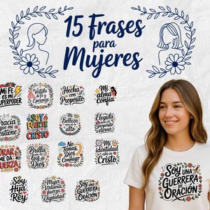 15 Spanish Bible Verse | Frases religiosas para mujeres | Christian Phrases png | Spanish Christian Quotes, | Christian Clipart Bundle