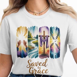 Christian Shirt PNG: Retro Bible Verse Design, Tee Sublimation Clipart (Digital Download)