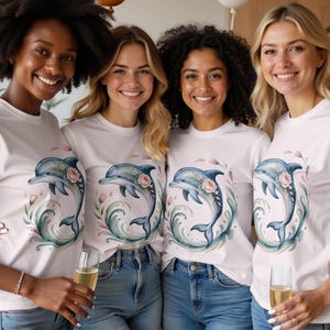 Boho Floral Sea dolphin PNG, Summer Png, Brushstroke dolphin Png, Beach Png, dolphin Png, Nautical Sublimation Designs