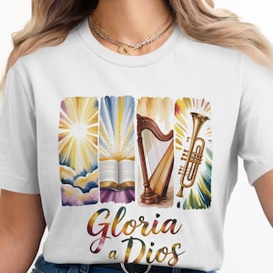 Spanish Bible Verse T-Shirt Design: Christian PNG Clipart (Digital Download