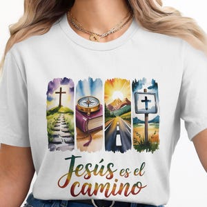 Spanish Bible Verse T-Shirt Design: Christian PNG Clipart (Digital Download