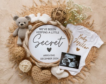 Gender Neutral Pregnancy Announcement: Social Media Reveal (Digital PDF)