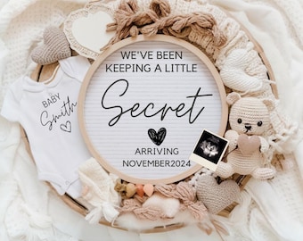 Pregnancy Announcement \ Digital Baby Announcement \ Gender Neutral\ Social Media Reveal \ Keeping a Secret \ Gender netural