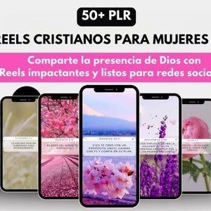 50 Spanish Christian Reels for Social Media, PLR, Faith Reels, Christian Content Creator, Religious Reels, Faith Reels