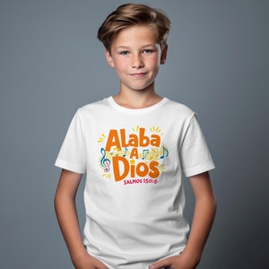 Spanish Bible Verse - Frases religiosas - kids tshirt - T-Shirt Motivational Quote PNG Inspirational Christian Tee Design Digital Download