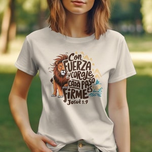 Spanish Bible Verse T-Shirt: Inspirational Christian Design (PNG Digital Download)