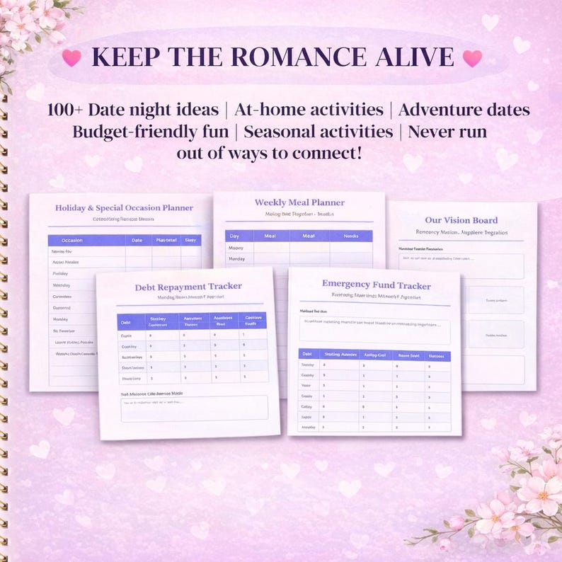 Couples Yearly Planner 2026: Relationship Goal Tracker (printable PDF ...