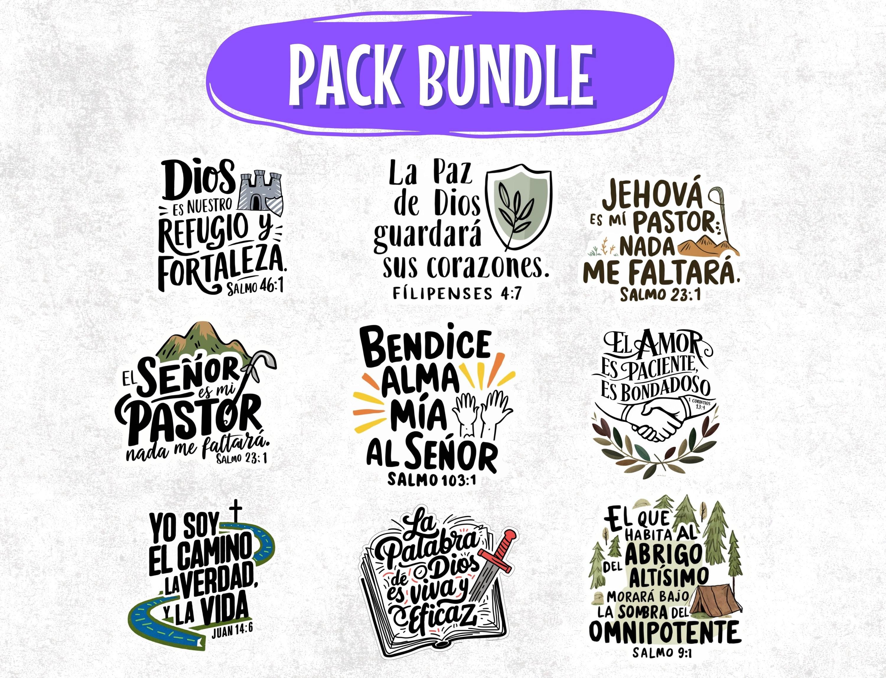 Pegatina de la pared bíblica - Etsy México, image size:3000x2297