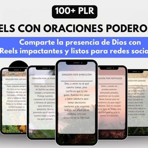 100+ Spanish Christian Reels for Social Media, PLR, Faith Reels, Christian Content Creator, Religious Reels, Faith Reels