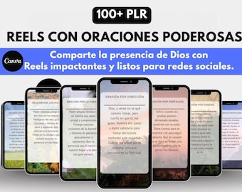 Spanish Christian Reels: Social Media Templates for Canva (PLR)