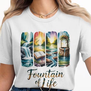Christian Shirt PNG: Retro Bible Verse Design, Tee Sublimation Clipart (Digital Download)