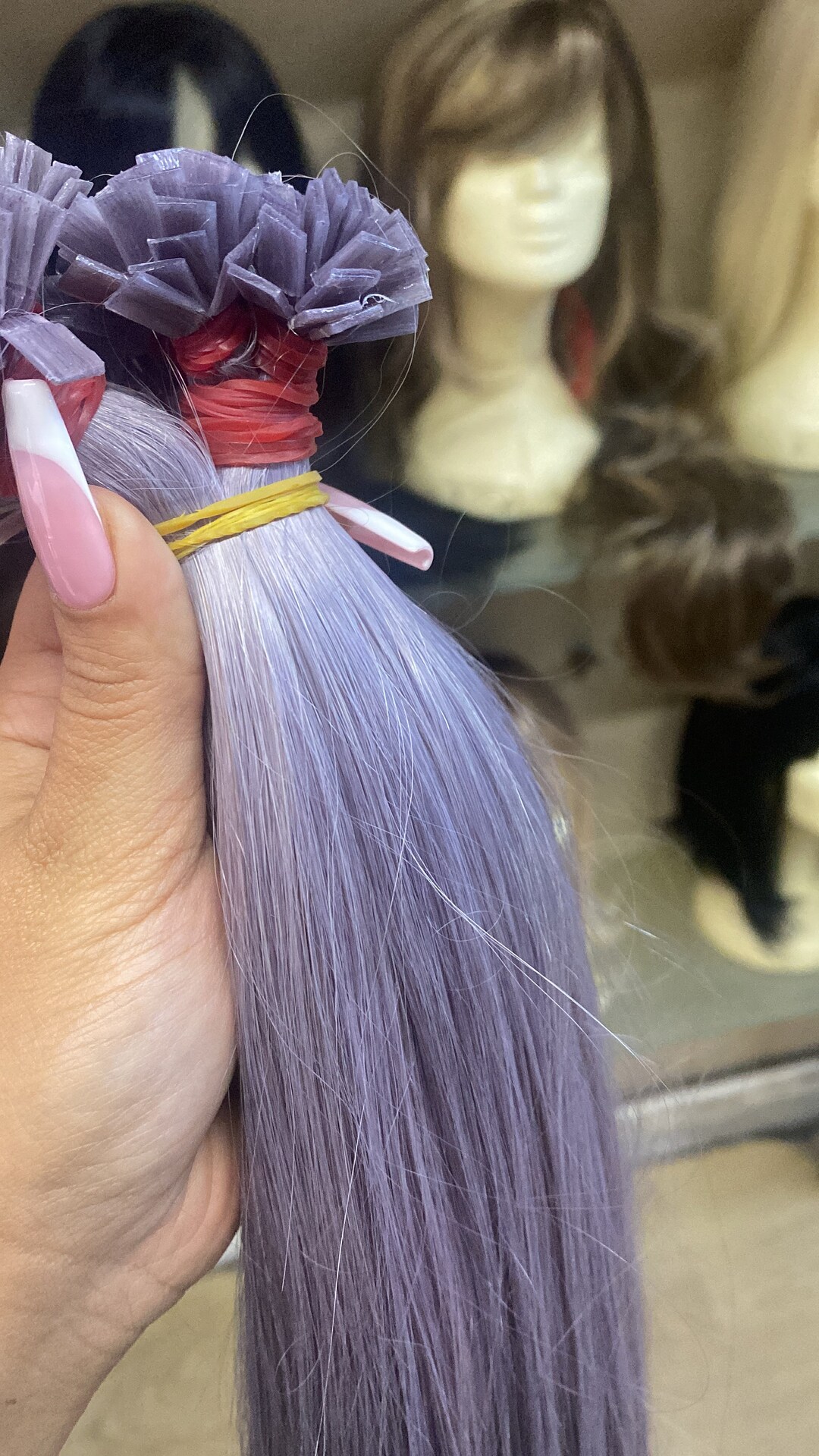 Grey Hair Extension Etsy