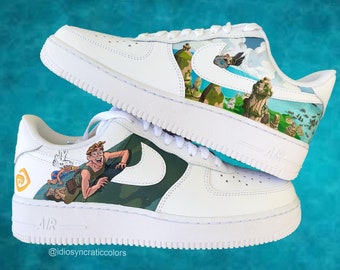 Atlantis Air Force 1 Custom Custom Shoes, Custom Air Force 1, Custom Sneaker, Mother day gift