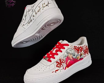 Inuyasha Air Force 1 Custom Custom Shoes, Custom Air Force 1, Custom Sneaker, Mother day gift