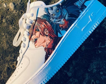 Death Note Air Force 1 Zapatos personalizados personalizados, Custom Air Force 1, Zapatilla personalizada, Regalo del día de la madre