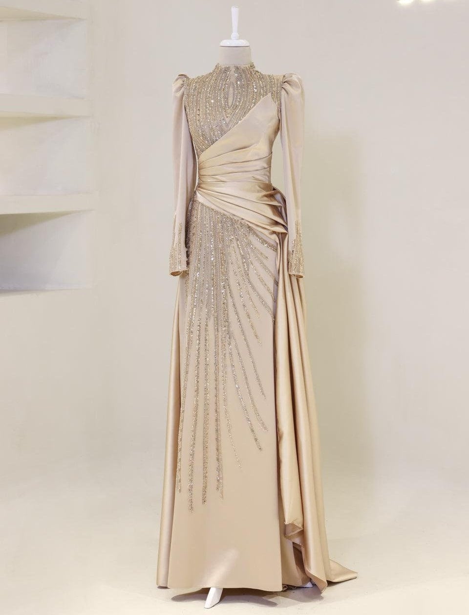 Muna Collection/ Exclusive Embroidery / Wedding Dress / Prom Dress / Islamic Cloth / Hijab/ Evening Dress / Modest / Woman Dress / Maxi Dres